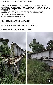 Caminho de rolamento para ponte rolante