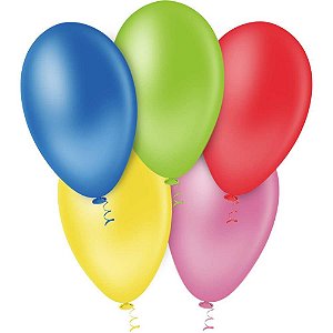 Balao 7 liso cores sortidas pic pic - riberball (pct.c/50)