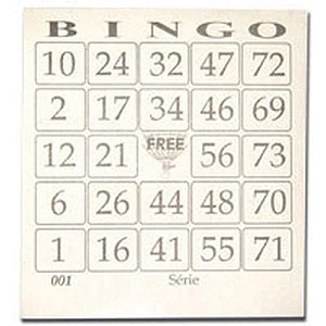 Bloco para bingo jornal 110x100mm 100 folhas - grafica guerra (pct.c/15)