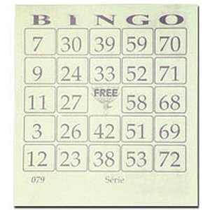 Bloco para bingo amarelo 110x100mm 100 folhas - grafica guerra (pct.c/15)