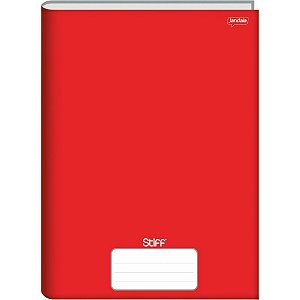 Caderno brochurao capa dura stiff 96 folhas vermelho - jandaia (pct.c/05)