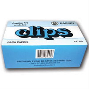 Clipe galvanizado aco 2 1100 unidades - bacchi (caixa)