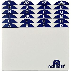 Indice para fichario a-z  4x6 cartao - acrimet (unidade)