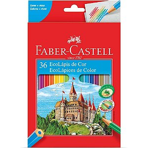 Lapis de cor sextavado ecolapis 36 cores - faber-castell (pct.c/04)
