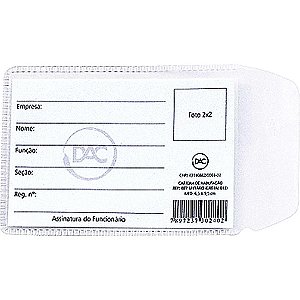 Porta documento p/rg c/aba 7x10,5cm. - dac (pct/100)