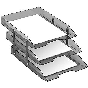 Caixa correspondencia tripla movel articulavel fume - acrimet (unidade)