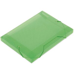 Pasta aba elastica plastica oficio 30mm verde soft - polibras (pct.c/10)