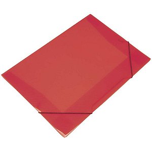 Pasta aba elastica plastica oficio vermelha soft - polibras (pct.c/10)