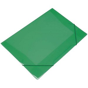 Pasta aba elastica plastica oficio verde soft - polibras (pct.c/10)