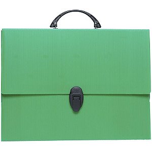 Maleta novaonda com alca 4,5 cm. verde - polibras (unidade)