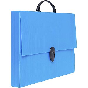Maleta novaonda com alca 4,5 cm. azul - polibras (unidade)