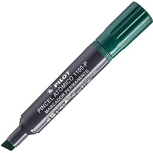 Pincel marcador permanente atomico 1100p verde recarreg. - pilot (cx.c/12)
