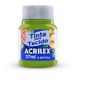 Tinta para tecido fosca 37ml verde maca - acrilex (duzia)