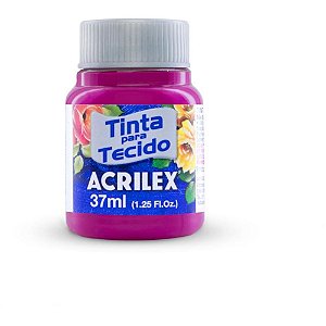 Tinta para tecido fosca 37ml magenta - acrilex (duzia)