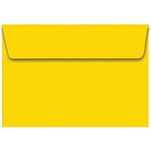 Envelope convite colorido 162x229mm amarelo c.plus 80g - foroni (cx.c/100)