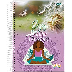 Caderno 10x1 capa dura grip 160fls. - jandaia (pct.c/04)