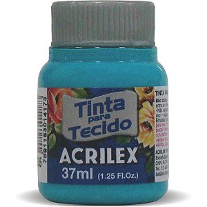 Tinta para tecido fosca 37ml azul mar - acrilex (duzia)