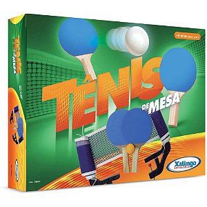 Raquete para ping pong tenis de mesa c/2raq.bola/rede - xalingo (unidade)