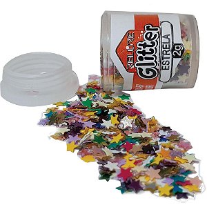 Lantejoula especial estrelinha pote 2g.sortido - honey (pct.c/12)