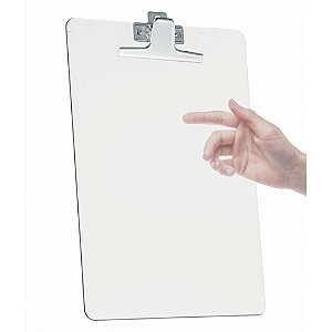 Prancheta plastica oficio cristal - acrimet (unidade)
