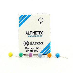 Alfinete mapa colorido cx.c/50pcs. - bacchi (pct.c/10)