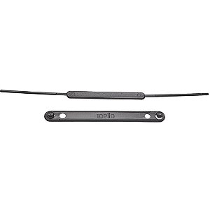 Grampo trilho plastico dellofix preto - dello (pct.c/50)