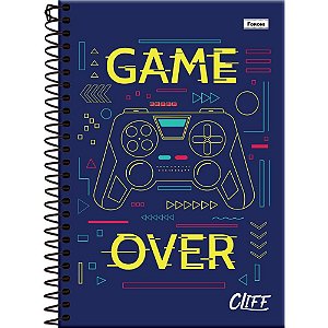 Caderno espiral 1/4 capa dura cliff masculino 80fls. - foroni (pct.c/05)
