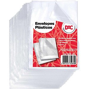 Envelope plastico a3 4furos medio 0,10mm - dac (pct c/50)