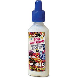 Cola para lantejoula transparente 20g - acrilex (cx.c/12)