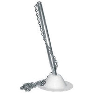 Caneta fixa chapeu polida c/suporte branco - caneta fixa (unidade)