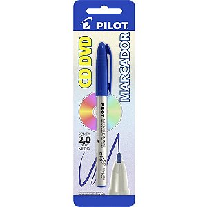 Caneta para cd 2.0mm ponta media azul - pilot (bl.c/01)