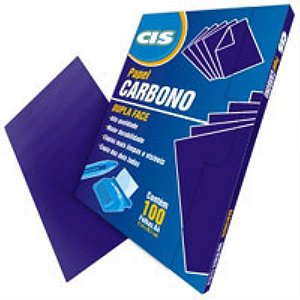 Papel carbono para lapis cis dupla face violeta a4 pape - sertic (cx.c/100)