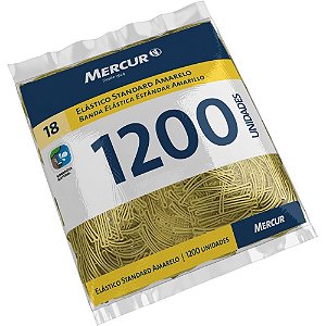 Elastico amarelo n.18 standard 1 kilo 1200pecas - mercur (kilo)