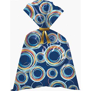 Saco metalizado 45x60cm masculino sortidos - packpel (pct.c/50)