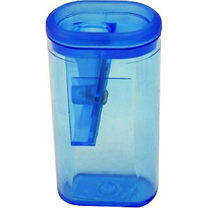 Apontador com deposito cis-370n plast.transp.cores - sertic (pote-24)