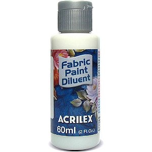Produto para tinta diluente p/tinta de tecid 60ml - acrilex (cx.c/06)