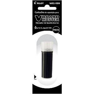Tinta marcador quadro branco refil 5,5ml preto wbs-vbm - pilot (cx.c/12)