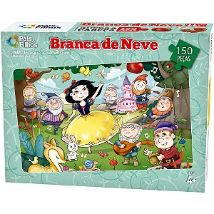 Quebra-cabeca cartonado branca de neve 150 pecas - pais e filhos (unidade)