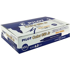 Caneta hidrografica color 850l junior azul - pilot (cx.c/12)