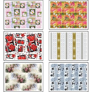 Papel presente kit-209a 66x96 6mod. - cristina (pct.c/25)