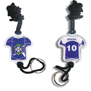 Chaveiro do brasil camisa moto c/gel sortidos - enjeplastic (pct.c/12)