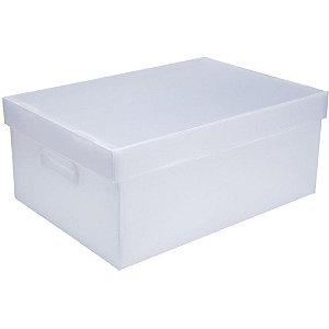 Caixa organizadora novaonda cristal exg 48x33x20 - polibras (unidade)