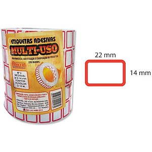 Etiqueta para preco 22x14mm c/3570 etiquetas - fitacrel (pct.c/05)