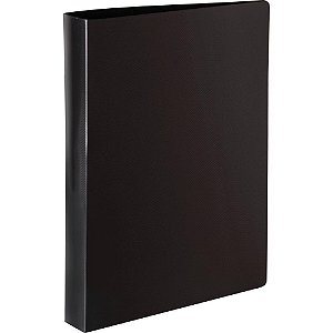 Fichario de pvc preto 4 argolas 26x34cm pp - dac (unidade)