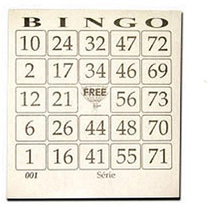 Bloco para bingo bingao jornal 4x1 100 folhas - grafica guerra (pct.c/09)