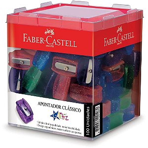 Apontador sem deposito simples glitz - faber-castell (dp.c/100)