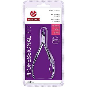 Alicate higiene pessoal p/cuticula pro-inox c/mola - mundial (unidade)