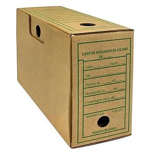 Arquivo morto papelao kraft 35x13,3x24,7cm. 240g. - klabin s.a (pct.c/25)