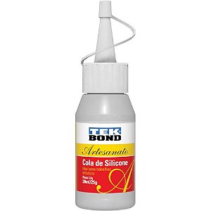 Cola para artesanato silicone liquida 25g/30ml. - tekbond (cx.c/12)
