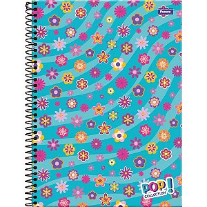 Caderno 10x1 capa dura pop collection 200 folhas - foroni (pct.c/04)